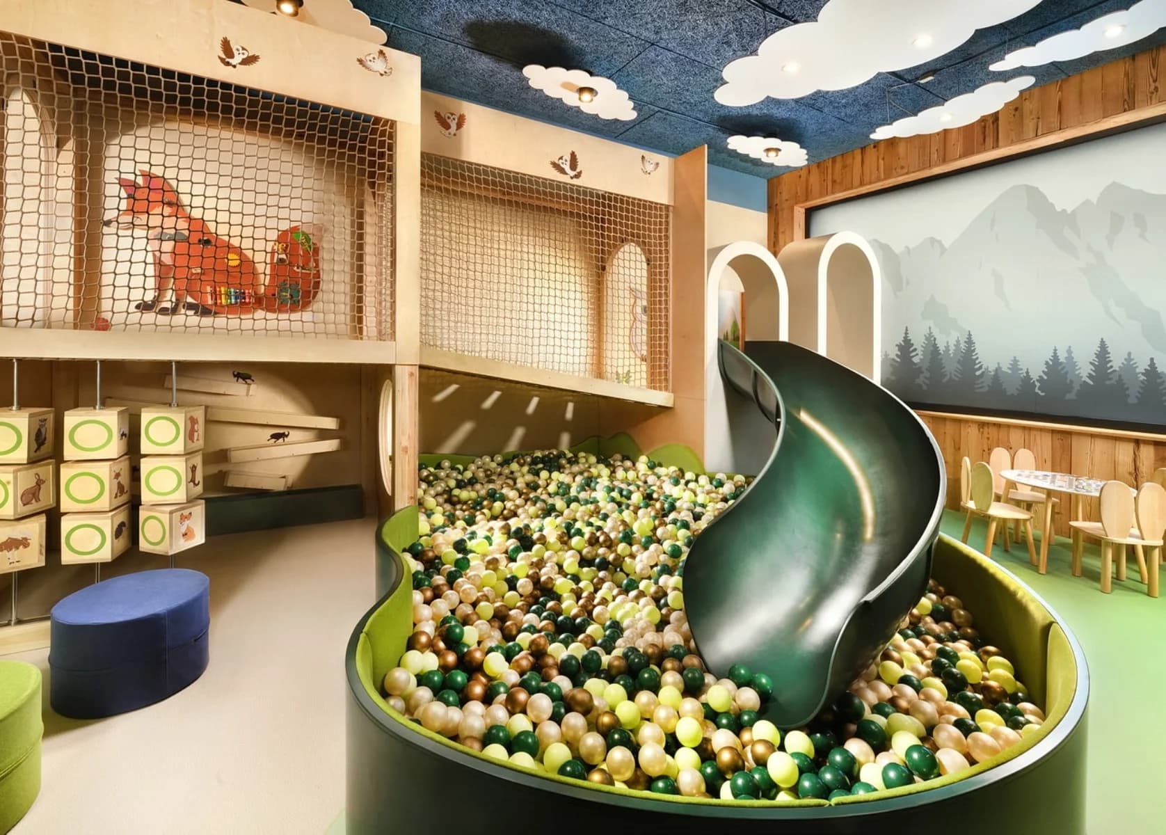 Detský kútik Elements – lesná krajina plná zábavy