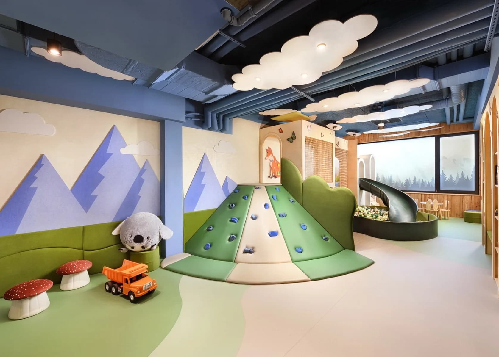 Detský kútik Elements – lesná krajina plná zábavy