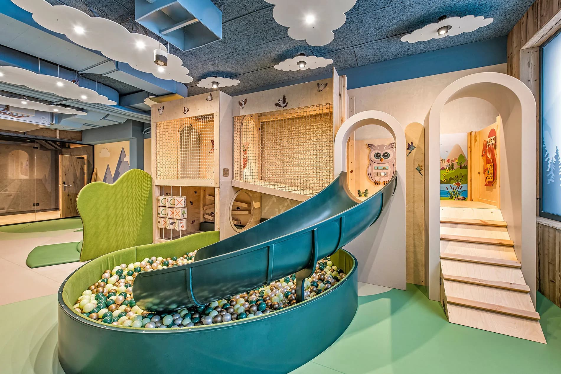 Detský kútik Elements – lesná krajina plná zábavy